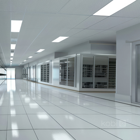 LED Flächenpanel 40W 4400lm 4000K 90° Neutral UGR19 Weiß 30x120cm Capri Pro Kobi