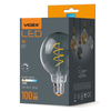 E27 G95 LED Lampen 4W 100lm 1800K Warm Graphit Filament Dimmbar 360° VIDEOX