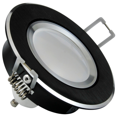 Bewegliche Deckeneinbauleuchte SUN OLAL GOLDLUX (Polux) schwarzes Aluminium GU10