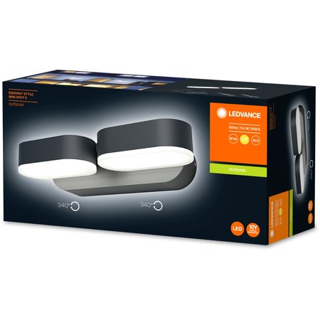Wandleuchte Außenfassadenleuchte beweglich 13W 630lm 3000K Endura Style Mini Spot LEDVANCE