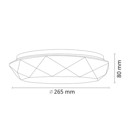 Deckenleuchte LED-Lampe Galaxy 12W 900lm 4000K 26cm GOLDLUX (Polux)