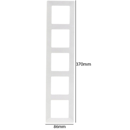 Fünffachrahmen für Lichtschalter und Steckdosen weiß LEGRAND VALENA LIFE