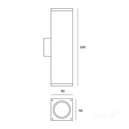 Außen-Gartenleuchte GU10 LED Fassaden-Wandleuchte IP54