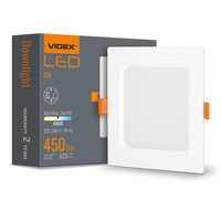 LED-Paneel Einbauleuchte 6W 620lm 4000K Neutralweiß Videx