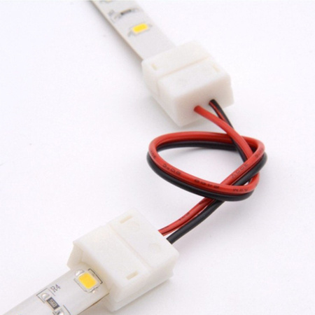 2-seitiger 2PIN-LED-Streifenanschluss mit IP65-8-mm-Kabel