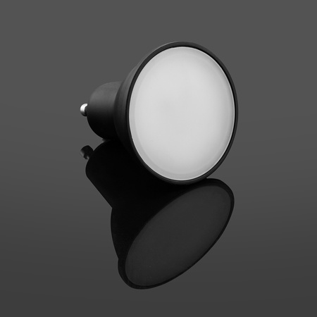 10x LED Lampen GU10, Glühbirne 6W = 50W 580lm 120° 3000K warm Schwarz LUMILED