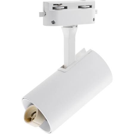 GU10WHITE Stromschienenstrahler für einphasige Stromschienen Verstellbare Stromschienenbefestigung SPOT Lampe