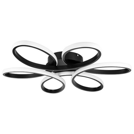 GALAXIS VIRGO 72W LED-Kronleuchter Deckenleuchte schwarz + Fernbedienung