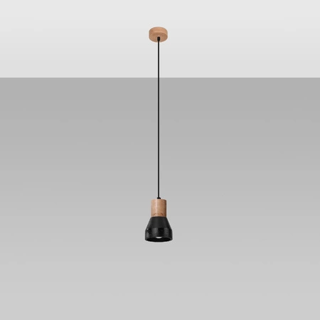 LED-Hänge-Deckenleuchte QUBIC E27 Schwarz SOLLUX