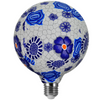 E27 G125 LED Lampen 4W 1900K Warm 320° Filament GOLDLUX (Polux) Volksblau Dekorativ