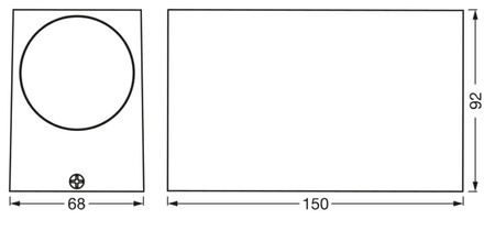 Wandleuchte ENDURA Classic Square UpDown Weiß