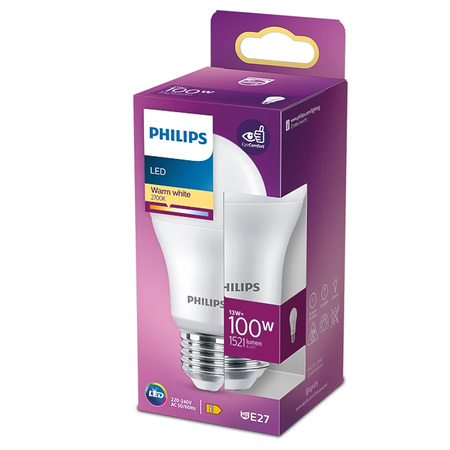 LED Lampen E27 A60 13W = 100W 1521lm 2700K Warmweiß PHILIPS