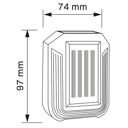 LED Fluter Solar Gartenlampe 6000K IP44 Dämmerungssensor