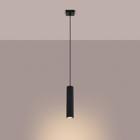 Hängelampe Tuba Spot GU10 Schwarz Carbon Deep Space SL.1573 Sollux