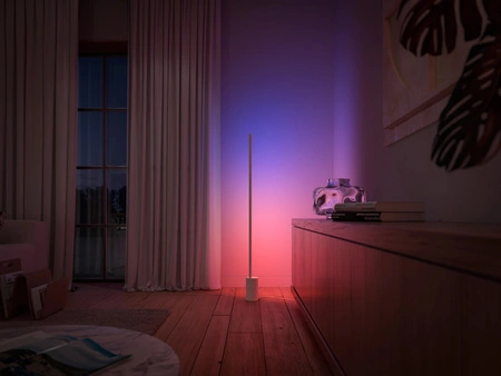 SIGNE GRADIENT LED Stehleuchte Weiß EU/UK 29W CCT RGB PHILIPS HUE Bluetooth Zigbee