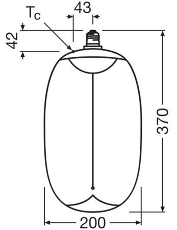 Dekorative LED-Lampe E27 12W = 42W 500lm 1800K Warm 320° Amber Filament Dimmbar Vintage 1906 Osram