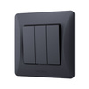 3-Wege-Schalter 10A Aufputz Schwarz BINERA VIDEX