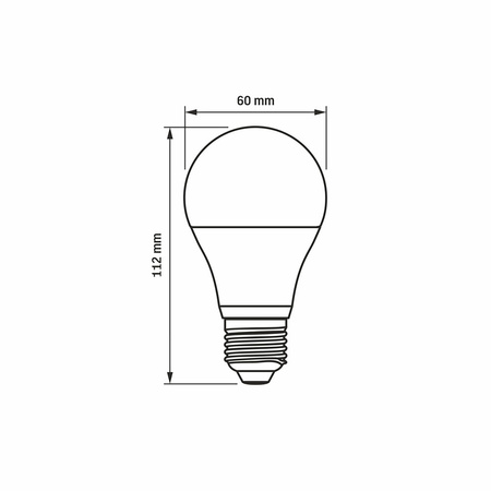 LED Lampen E27 A60 10W = 70W 960lm 3000K Warm 240° Videx