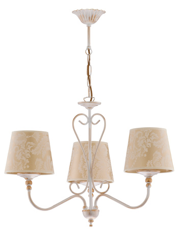 SOFIA Hänge-Deckenleuchte 3xE27 Kronleuchter Classic Beige Gold Jupiter