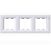 Dreifachrahmen für Lichtschalter und Steckdosen weiß