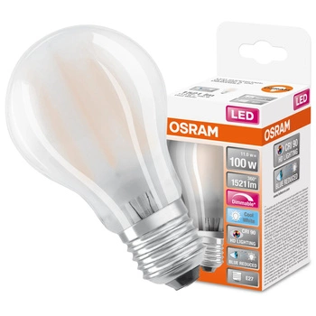 E27 A60 LED Lampen 11W = 100W 1521lm 4000K Neutral 300° CRI90 Filament dimmbar OSRAM SUPER STAR+