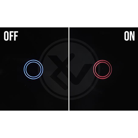 Wi-Fi LED TOUCH Glasschalter schwarz doppelt