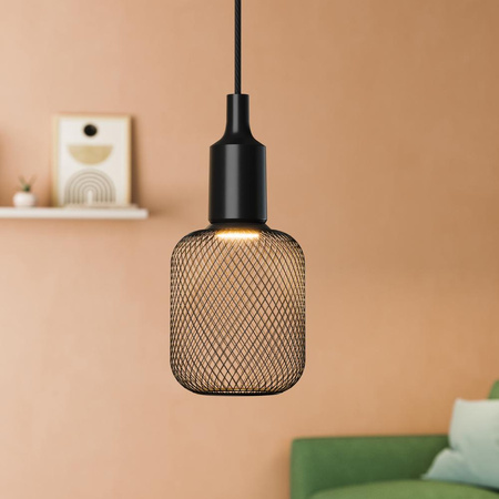 E27 Hängende Deckenleuchte Schwarz Vintage 1906 Pendel Ledvance