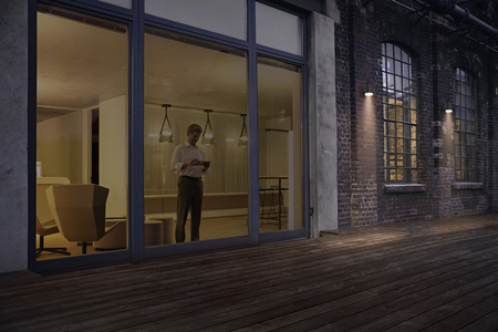 Außen-Solar-Gartenlampe LED-Wandleuchte 0,5W 50lm 3000K IP44 Endura Ledvance grau