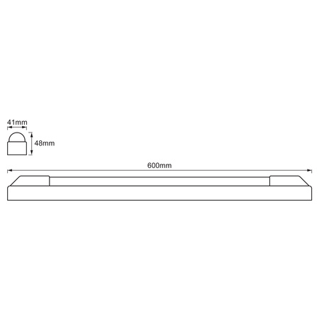 LED Linienlampe 12W 1260lm 3000K warm 60cm POWER BATTEN LEDVANCE