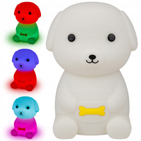 Dekoratives Kinder-Hunde-Nachtlicht LED 2.5W 18lm 3000K Warm RGB 360° Weiß Masterled