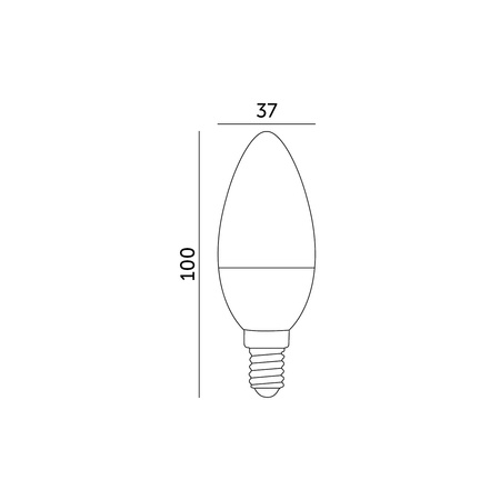 LED-Lampe E14 Ball 9W 806lm 4000K Neutral 180° LED2B Kobi