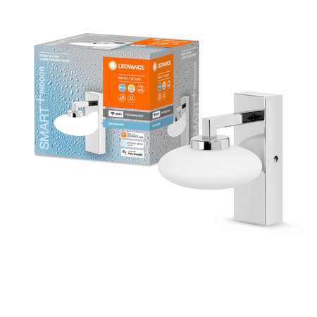 LED-Badezimmerwandleuchte 7W 400lm SMART+ WiFi IP44 CCT Dimmbar 12cm ORBIS LEDVANCE