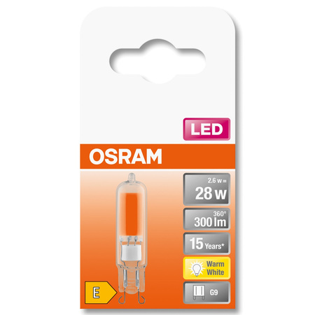 COB G9 LED Lampe CAPSULE 2,6W = 30W 320lm 2700K Warm 300° OSRAM STAR