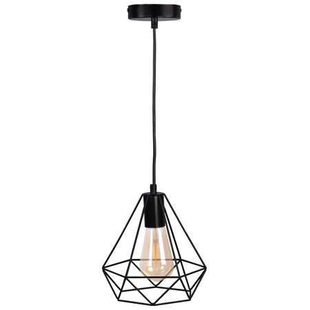 VIGO IL MIO geometrische Loft-Stil Draht-Pendelleuchte ZWIS 1xE27 GOLDLUX (Polux)