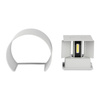 LED-Wandleuchte 6W 3000K IP65 Up/Down Einstellbarer Lichtwinkel Grau Rund BRIDGELUX CHIP VT-756 V-TAC