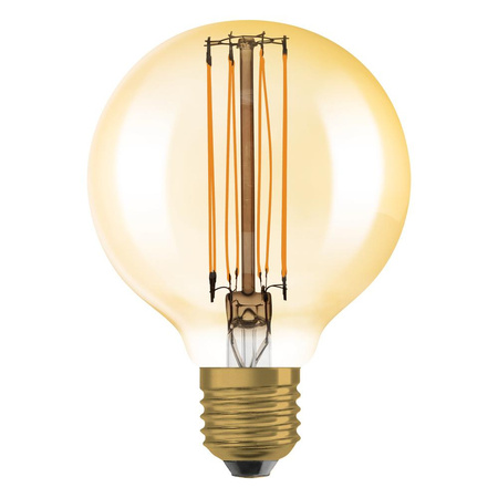 Dekorative LED-Glühbirne G80 Sphere E27 8.8W = 60W 806lm 2200K Warm 320° Filament Dimmbar Vintage 1906 Osram