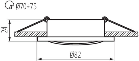 RADAN MR16 Aluminium Kanlux bewegliche Halogen-Deckenleuchte
