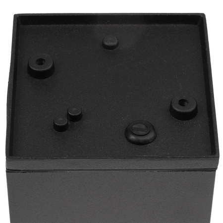 SPOT LED QUAZAR 17 GU10 IP44 KOBI ALUMINIUM Quadratische schwarze Deckenleuchte