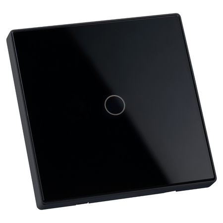 Touch Switch Single mit Kondensator Schwarz Tuya Smart WiFi Sanico Goldlux