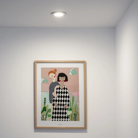 Einbaustrahler GU10, Einbauspot HALOGEN hermetisch für Badezimmer IP44 Chrom AQUA LUMILED