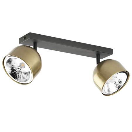 ALTEA BLACK/GOLD Spot Reflektor Schwarz/Gold Moderne Deckenleuchte 2xES111 GU10 3425 TK Lighting