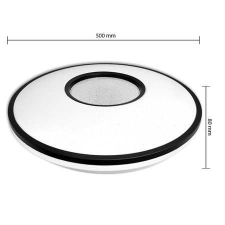 PLAFON LED 50cm runde Deckenleuchte 3000K-6500K + Fernbedienung