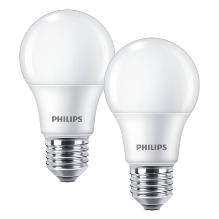 2x LED Lampen E27 A60 8W = 60W 806lm 2700K Warm PHILIPS