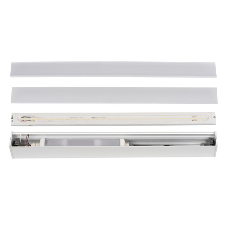 LED-Deckenleuchte 26W 120cm 3550lm 3000K Warm 95° IP54 Anbaumontage Schwarz KANLUX