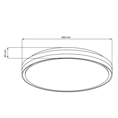 LED-Plafond-Deckenleuchte 72W 8000lm CCT 120° Weiß IP44 Pilot Dimmbar Cassandra Sanico Goldlux
