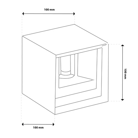 Wandleuchte Außen G9, Garten-Wandleuchte nach oben und unten verstellbar Schwarz PYXIS LUMILED