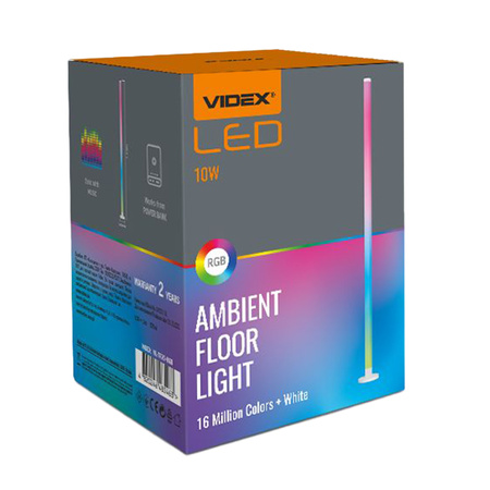 LED Stehleuchte 10W 250lm 4000K Neutralweiß Dimmbar Videx