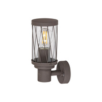 Gartenlampe LED Wandleuchte BUDAPEST E27 IP44 Braun RABALUX