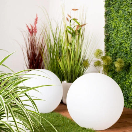 Gartenkugel SOLARLAMPE für den Garten TERRESTRISCHE LED RGB 30cm + Fernbedienung