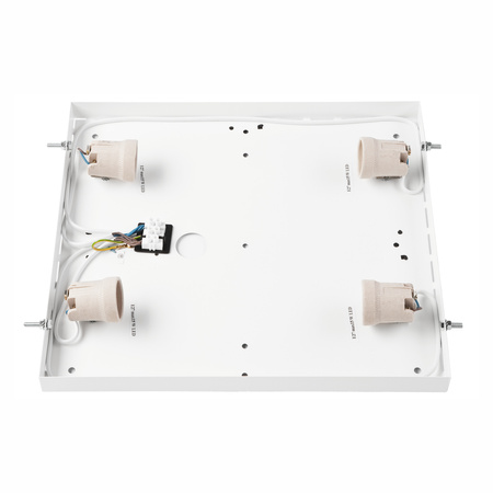 Plafond LED-Deckenleuchte SANTIAGO 4xE27 Quadratisch aus Holz LD-PD-9.5 Lamkur
